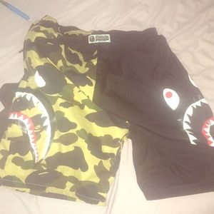 Bape half 1st camo shorts size Large